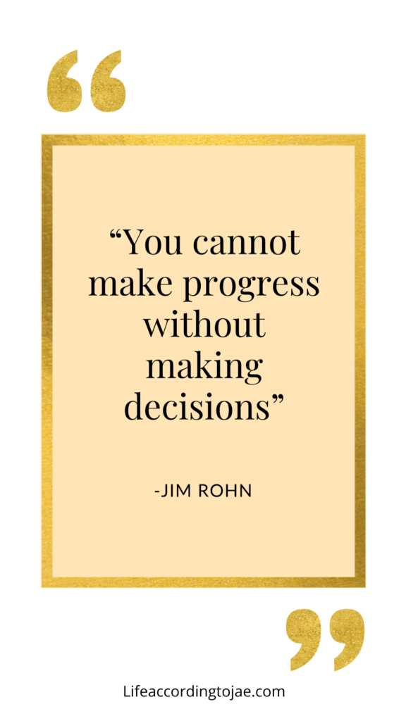 Jim Rohn Decision Quotes