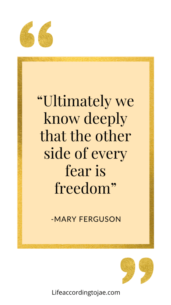 Fear quotes - Mary Ferguson