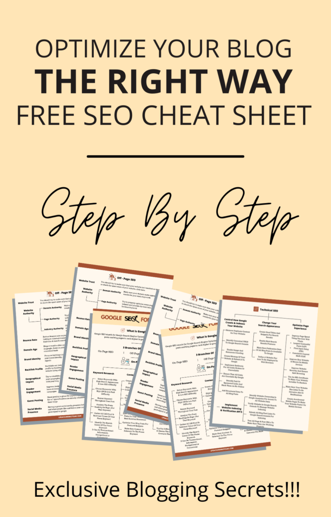 Blogging Resources | Free Google SEO Cheat Sheet