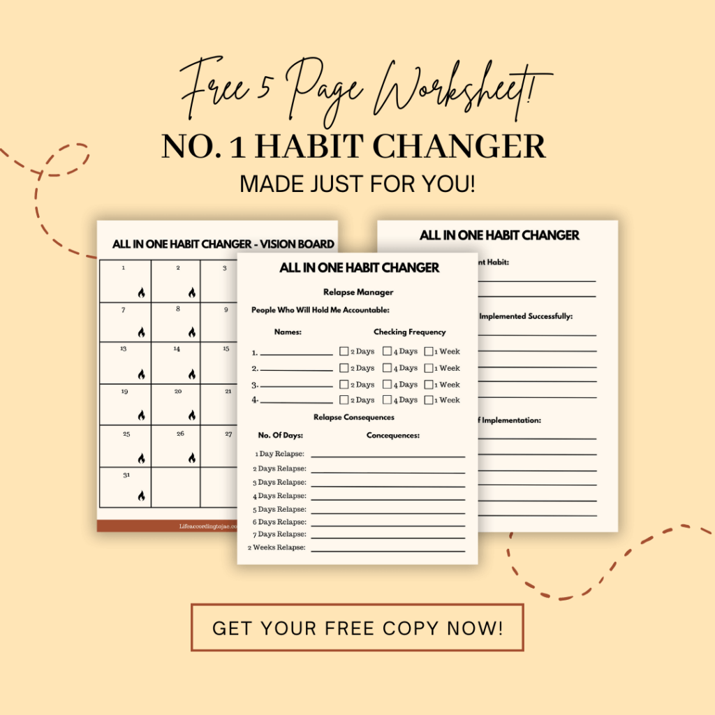 Habit Changer Worksheet
